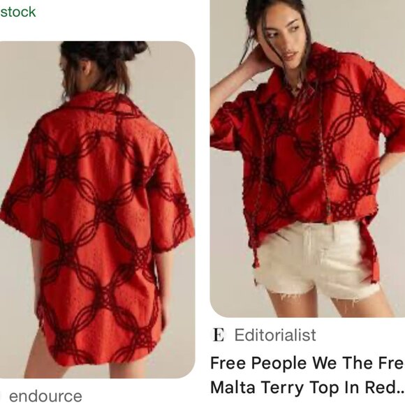 new WE THE FREE free people malta terry top S M - Picture 1 of 2